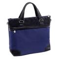 Mckleinusa 15 in. Eastward Nylon Slim Laptop Briefcase, Navy 18397